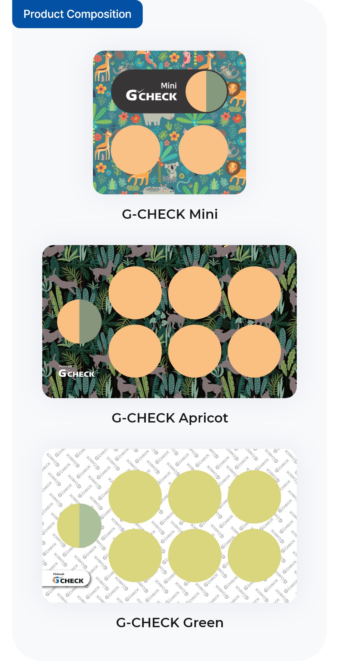 G-Check 스티커 제품 구성